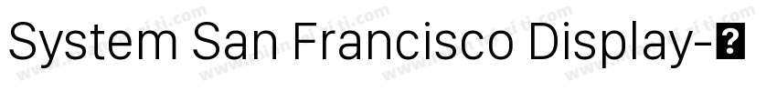 System San Francisco Display字体转换